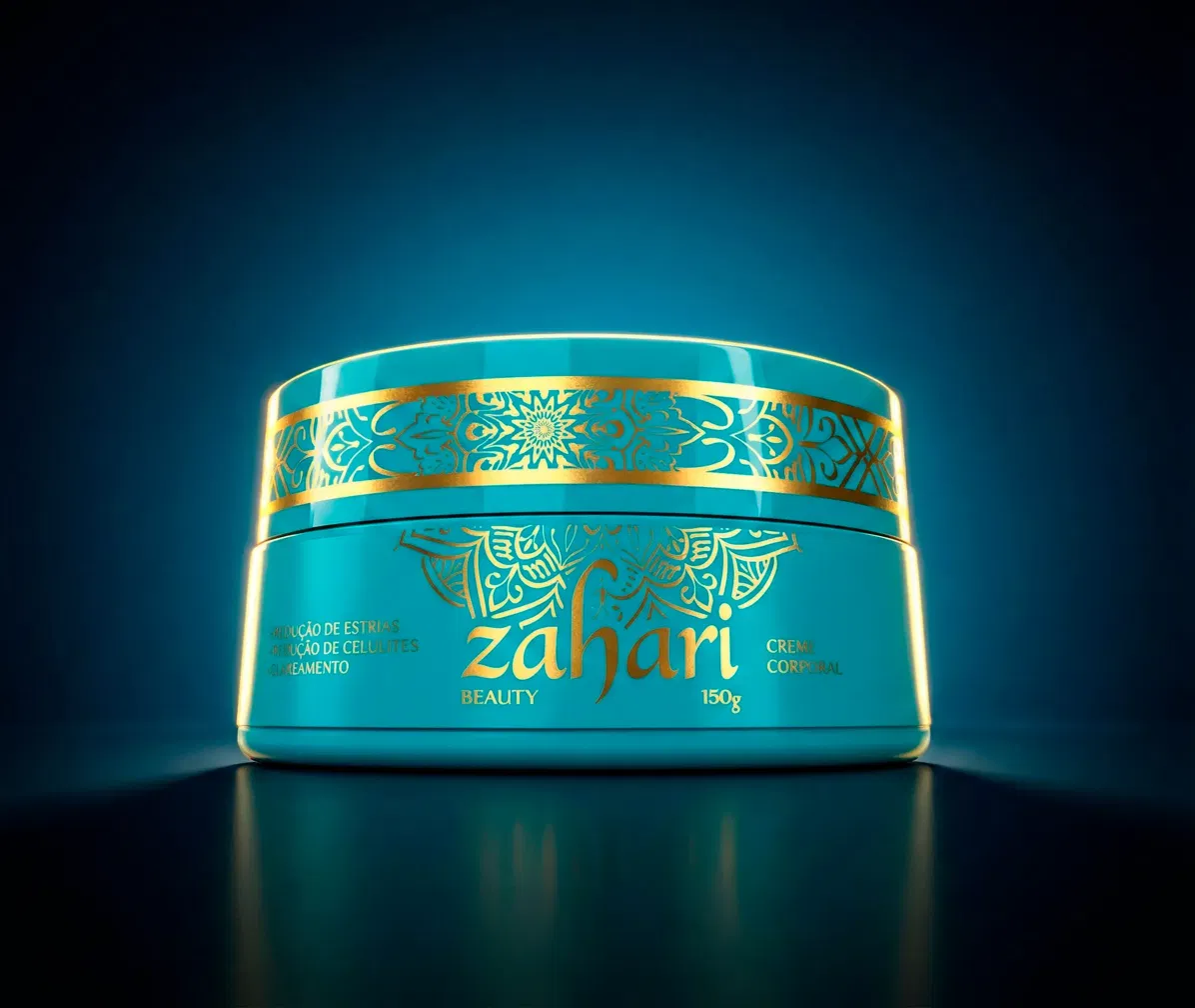 Pote de creme corporal Zahari Beauty